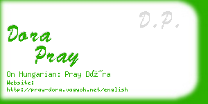 dora pray business card